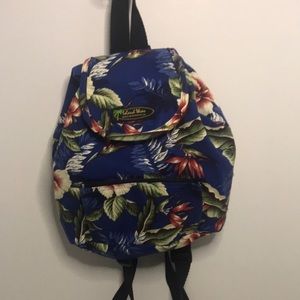 Authentic Island Wear canvas backpack Made in Hawaii USA